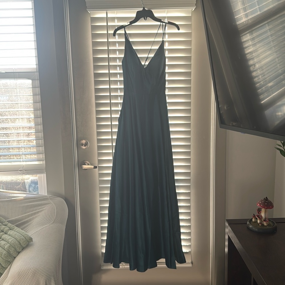 Blue/teal prom dress
